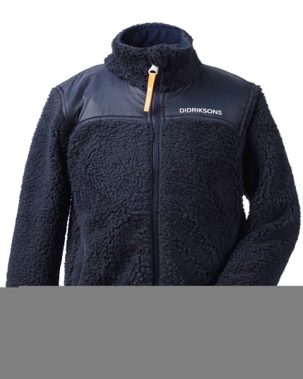 Didriksons Geite Kids Pile Jacket Navy (Storlek 130)