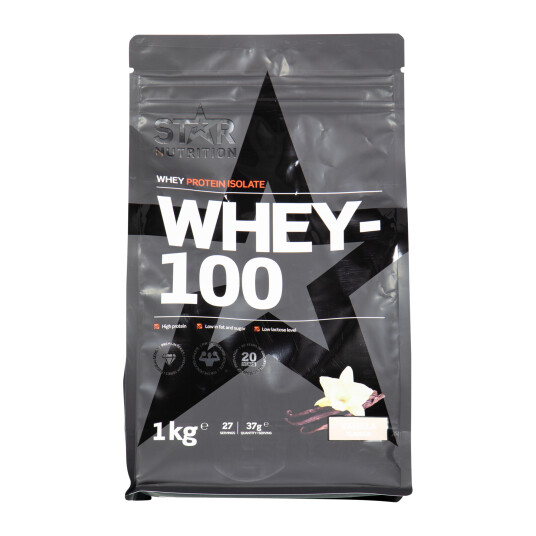 Star Nutrition Whey 100, myseproteinisolat 1000g VANILJ