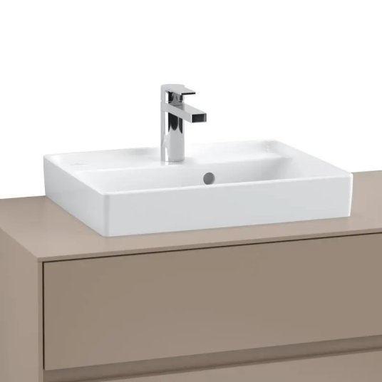 VILLEROY & BOCH COLLARO SERVANT 50X40, TITANCERAM HVIT ALPIN