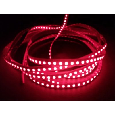 Rød 670 mn 4,8Wm 24V LED stripe 5m IP20 60 LED per meter