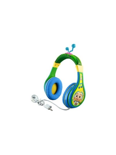 KIDdesigns eKids Cocomelon Youth Headphones with volume reduction to protect small ears