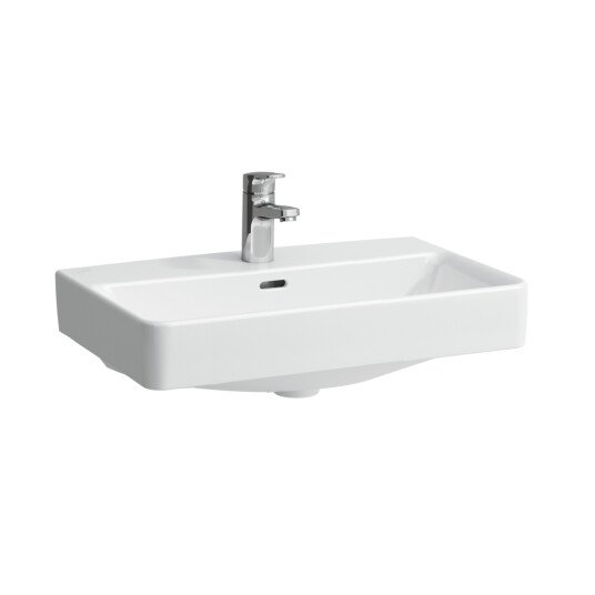 LAUFEN PRO S SERVANT 55X46,5 CM U/ARMATURHULL & OVERLØP HVIT