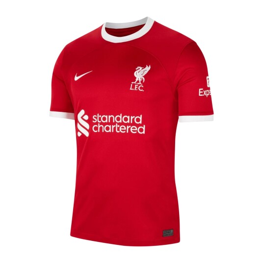 Nike Liverpool FC Dri-FIT Stadium Jersey Short Sleeve Home 23/24, fotballdrakt, herre L Gym Red/white