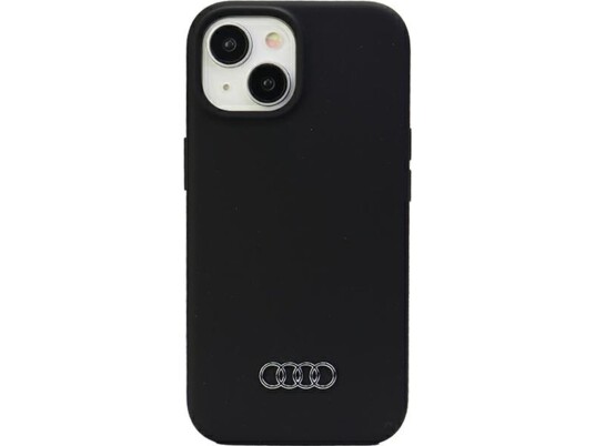 Audi Silicone Case Iphone 15 / 14 / 13 6.1" Black/Black Hardcase Au-Lsrip15-Q3/D1-Bk