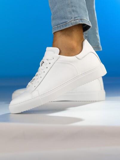 Gregers - Street Leather White storrelse 43