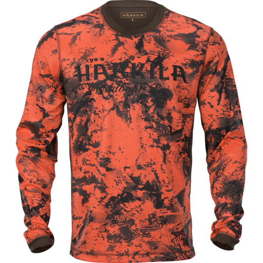 Härkila Men's Wildboar Pro L/S T-shirt Oransje M Man