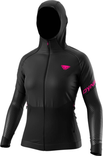 Dynafit Women's Alpine Reflective Jacket M, Black Out/Pink Glo