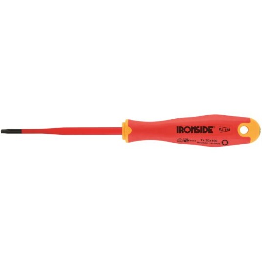 Ironside 100639 Isolert skrutrekker TX, 1000V TX20 x 125 mm, Håndverktøy