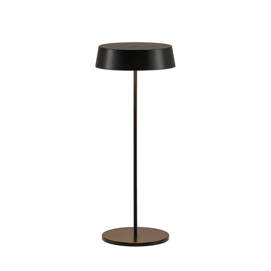 Lucande Tibia LED-bordlampe, USB, svart