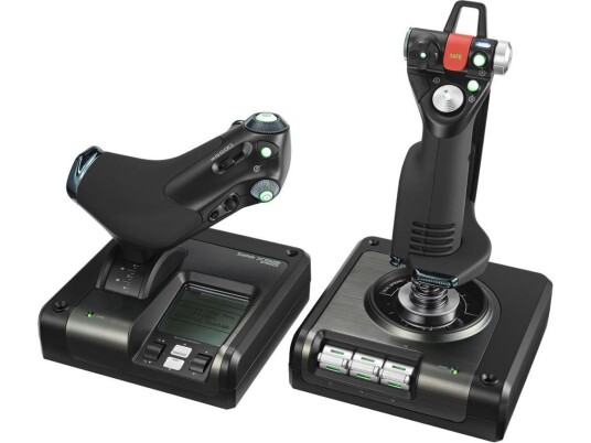 Logitech X52 Professional H.O.T.A.S. - Joystick og gasspedal - kablet - for PC