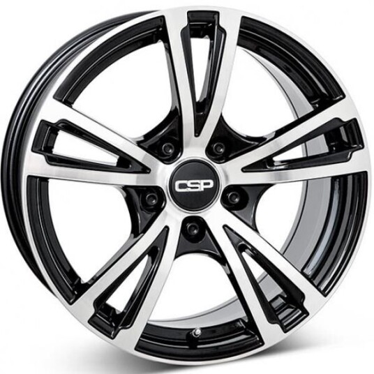 Csp 18 Gloss Black Polished 6.5x16 5x112 ET22 B66.5