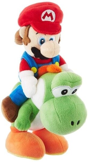 Super Mario Bamse Mario & Yoshi 21 cm