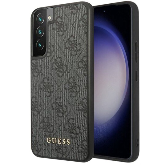 Guess Hardcase 4g Metal Gold Logo Samsung Galaxy S23 - Grå