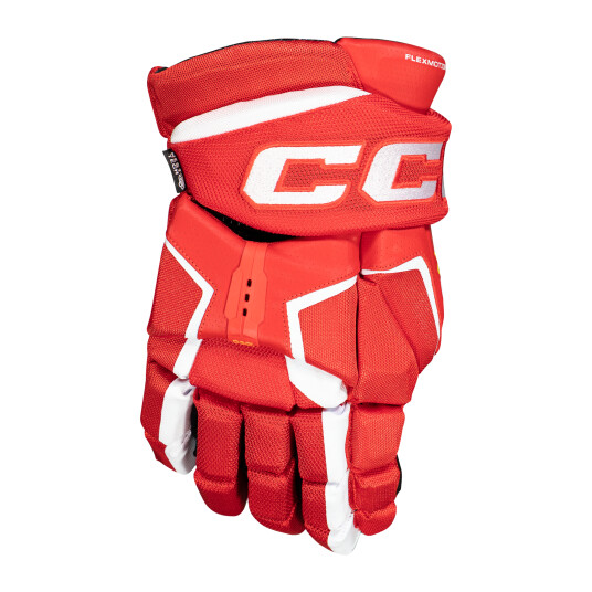 CCM TACKS AS-V PRO Senior Hockey Gloves, hockeyhanske senior 15" (19-22cm) RED/WHITE