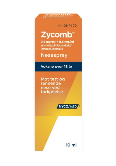 Zycomb Nesespray, 10 ml uten konserveringsmiddel