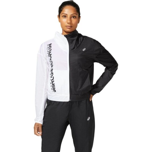 Asics Women's SMSB Run Jacket XS, Performance Black/Brilliant Wh