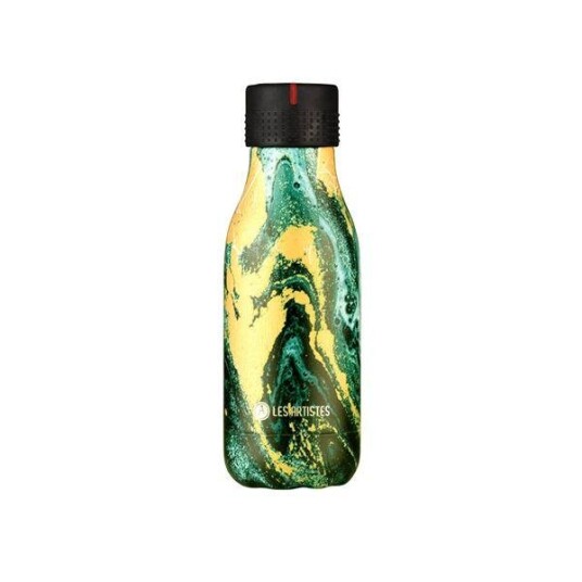 Les Artistes  Bottle Up Design termoflaske 0,28L grønn/gull/marmor