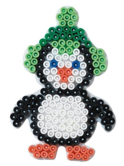 Hama Ironing Beads Pegboard-Penguin