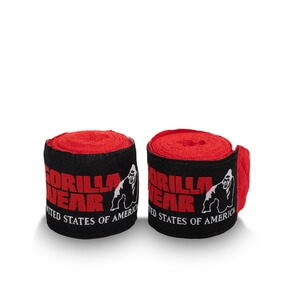 Gorilla Wear Boxing Hand Wraps, red, 2,5 m