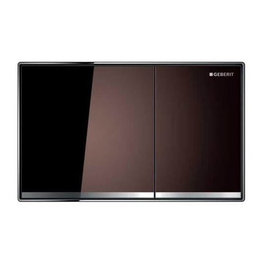 Geberit Sigma60 Betjeningsplate Umbra glass/Forkrommet stål