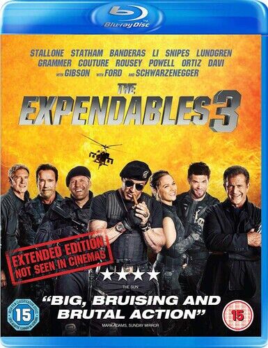 The Expendables 3: Extended Edition Blu-Ray 2014 Sylvester Stallone, Hughes