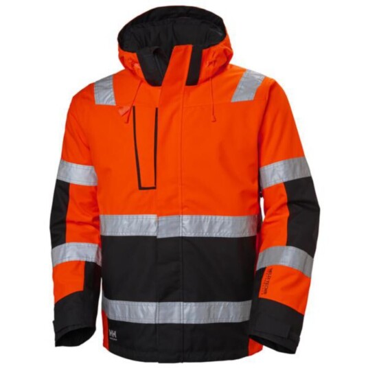 HH Alna 2.0 Vinterjakke, HiVis kl.3 Mann, Str. 3XL, Rød/koksgrå