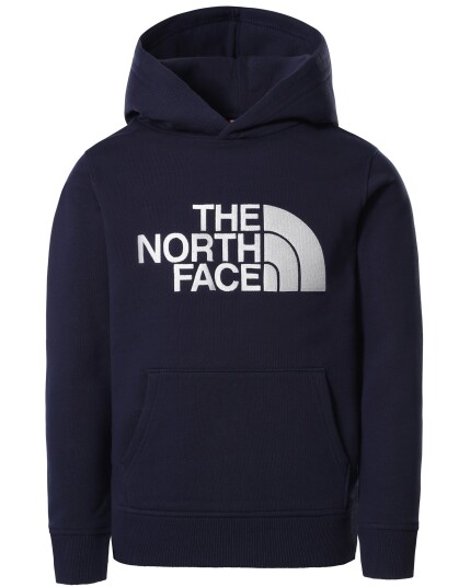 The North Face Drew Peak Hoodie P/O JR T Navy/T White (Storlek S)