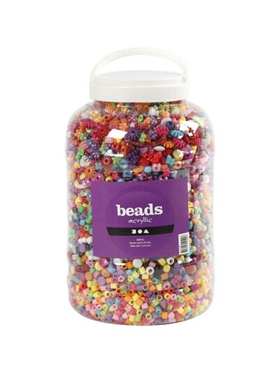 Creativ Company XL Bucket with Plastic Beads 3kg