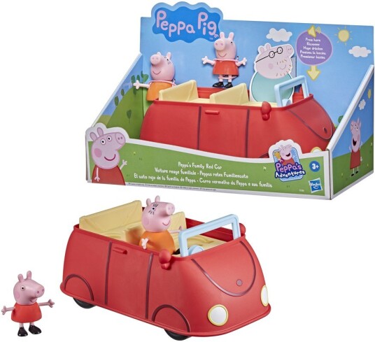 Peppa Gris Familiebil med lyd Peppa og Mamma Gris inkludert