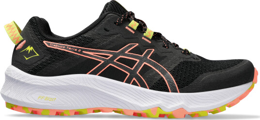 Asics Women's Trabuco Terra 2 Black/Sun Coral 39.5, Black/Sun Coral