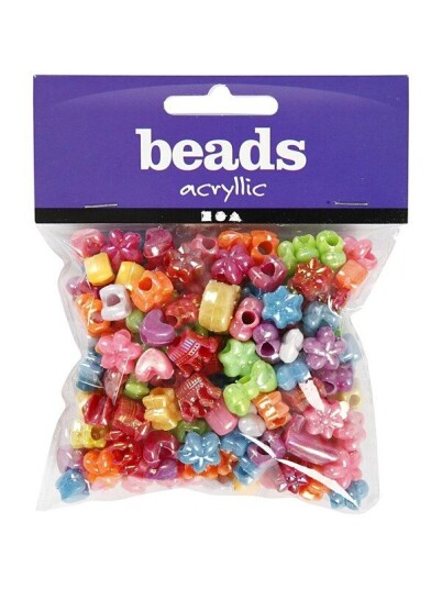 Creativ Company Figure Beads Multicolour approx. 190pcs.