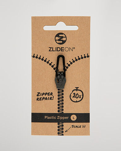 ZlideOn Normal Plastic Zipper Black L