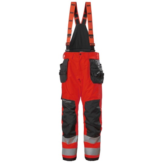 HH Workwear Workwear Helly Hansen Alna 2.0 Hi Vis Vinterfôret Håndverkerbukse Med Seler Kl 2 C64