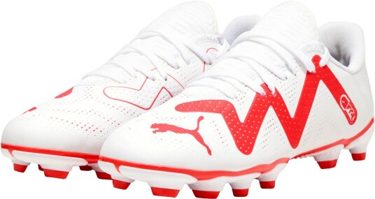 Puma Future Play Fg/ag Junior Puma White/Fire Orchid 31