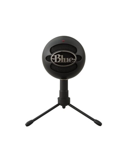 Blå Mic Snowball iCE USB Microphone for Mac and PC - Svart