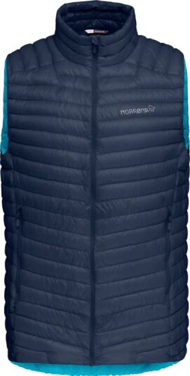 Norrøna Men's Trollveggen Superlight Down850 Vest Blå L Man