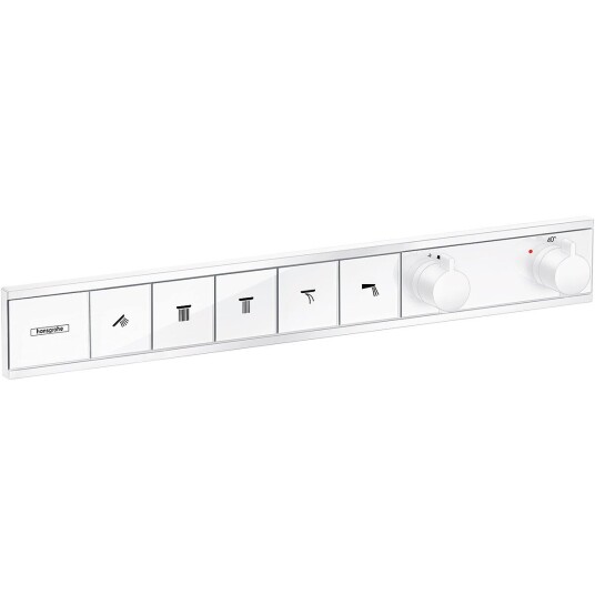 Hansgrohe RainSelect Termostat Til innbygging, 5 uttak, Hvit Matt