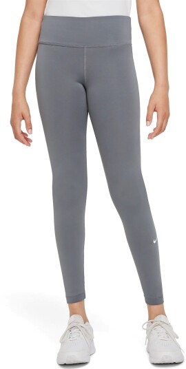 Nike Dri-Fit One Leggings Junior Smoke Grey/White M (10-12)