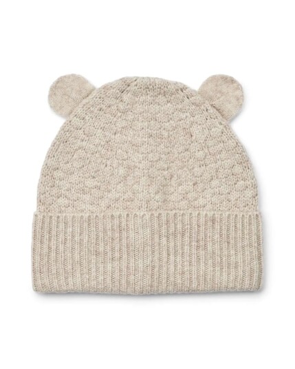 Liewood Miller Beanie   Beanie Lue Barn - 100% Ull - Beige