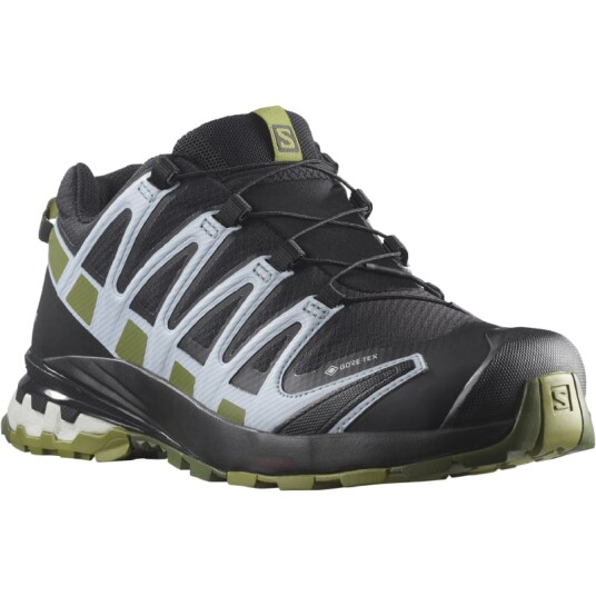 Salomon Women's XA Pro 3D V8 GORE-TEX 36, Black/Green Moss/Zen Blue