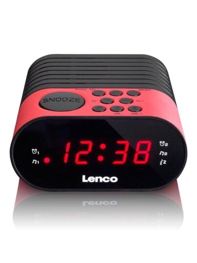 Lenco Klokkeradio CR-07 Rosa - AM/FM - Rosa