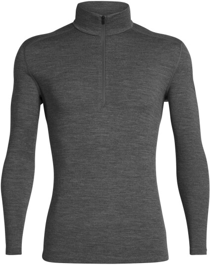 Icebreaker 260 Tech Ls Half Zip Herre Ib/Gritstone Hthr XL