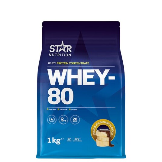 Star Nutrition Whey-80 Chocolate Banana 1kg