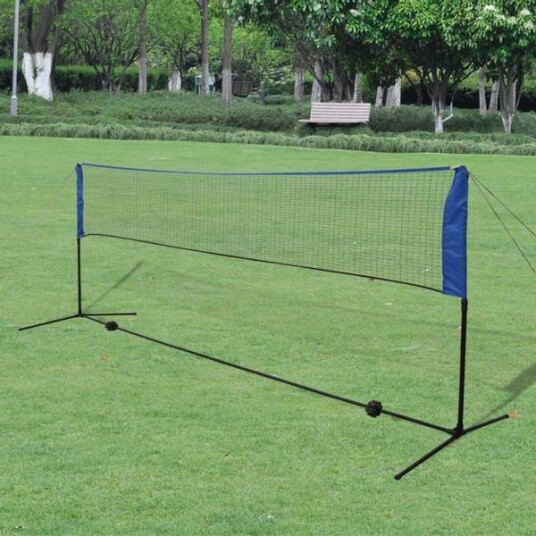 Badmintonnett med fjærballer 300x155 cm