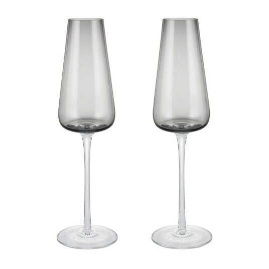 blomus Belo champagneglass 20 cl 2-pakning Smoke