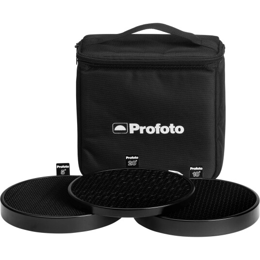 Profoto Grid Kit 180mm 5, 10 & 20° 3stk Raster kit inkludert etui