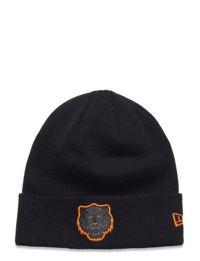 New Era Detroit Pack Cuff Beanie Dett Black New Era BLKORG ONE SIZE