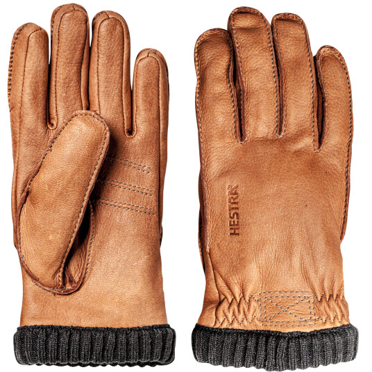 Hestra Deerskin Primaloft Rib, skinnhanske  10 Cork