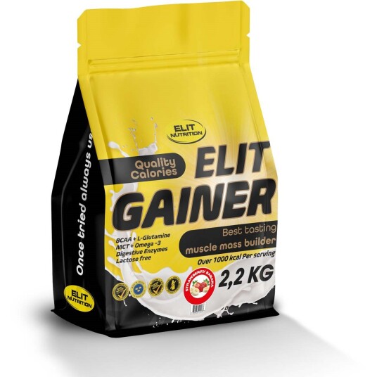 Elit Nutrition ELIT Gainer - lactose free Strawberry Banana 2200 g