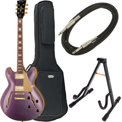 Harley Benton HB-35Plus Metallic Plum Bundle